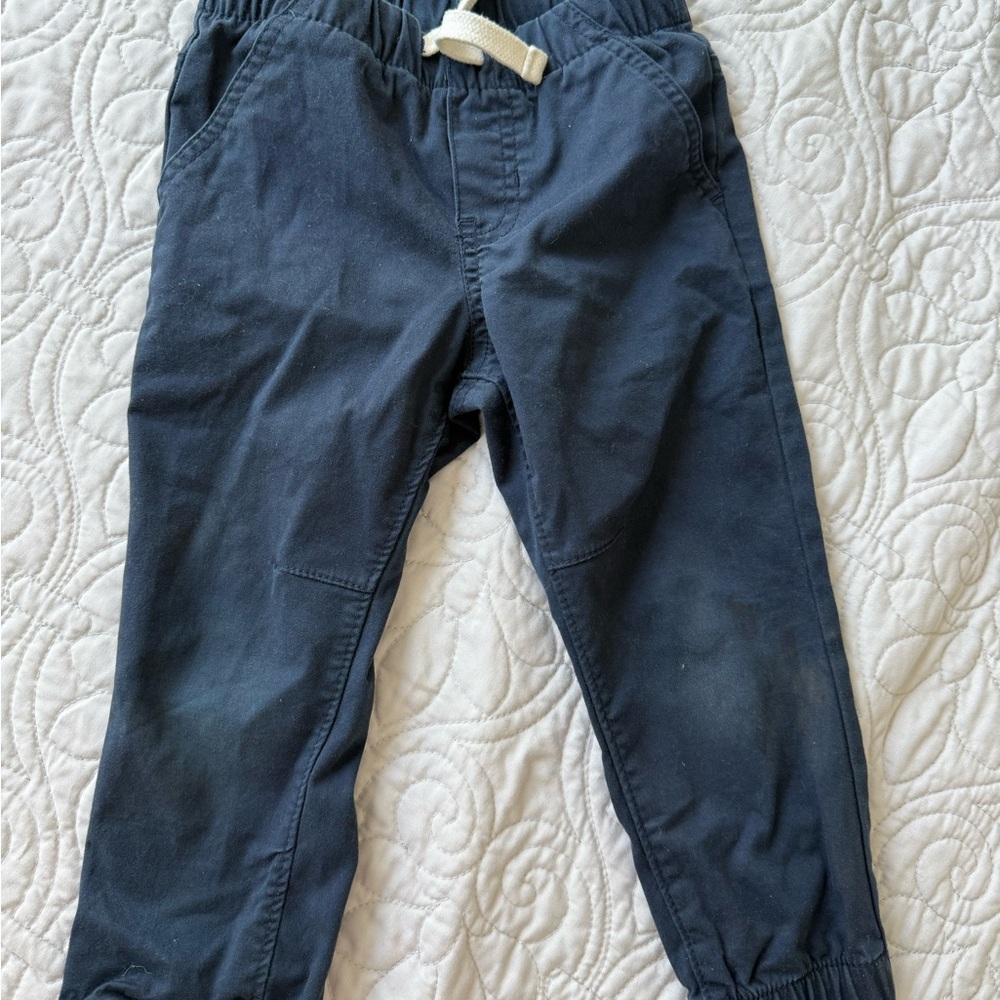 Cat & Jack Navy Blue Joggers with Elastic Waist